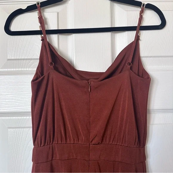 Jason Wu Emmett Cowl Neck Jumpsuit Brown Sz XS - Picture 8 of 14